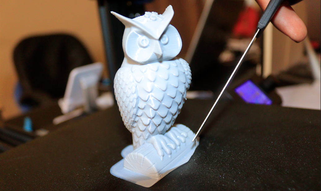 Búho impreso en 3D