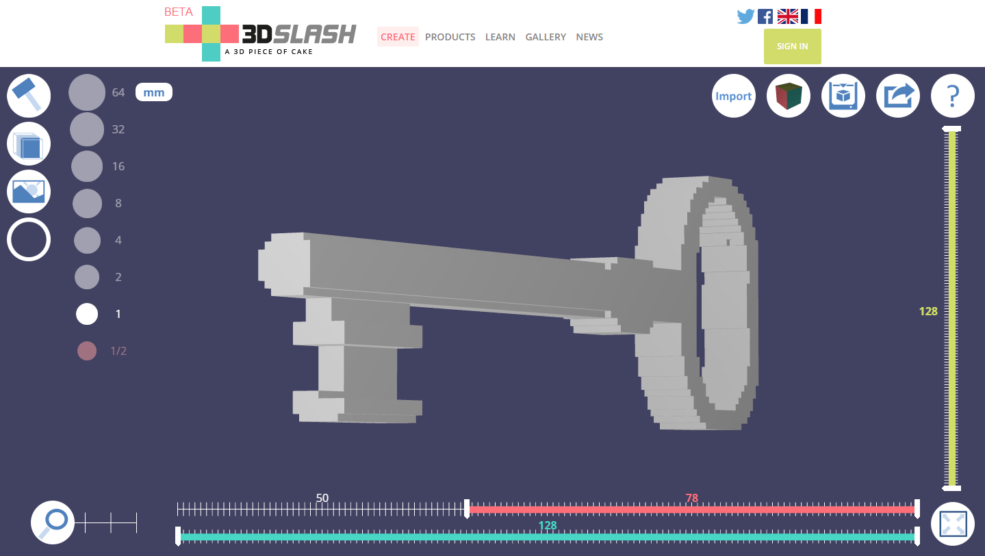 Diseño 3D en 3D Slash