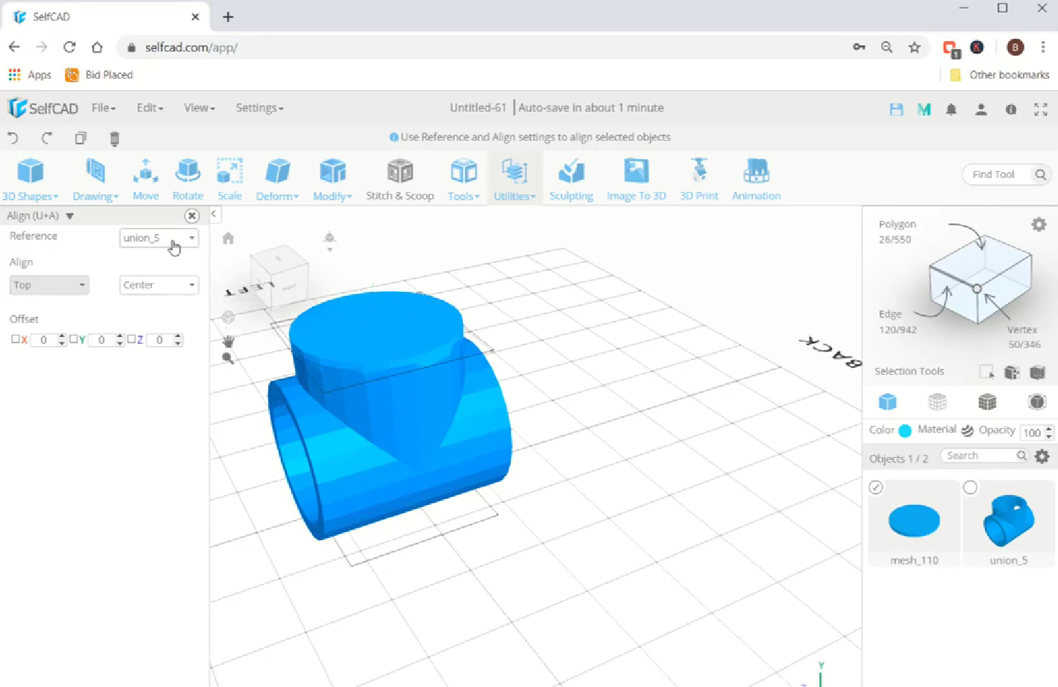 Mover el diseño 3D