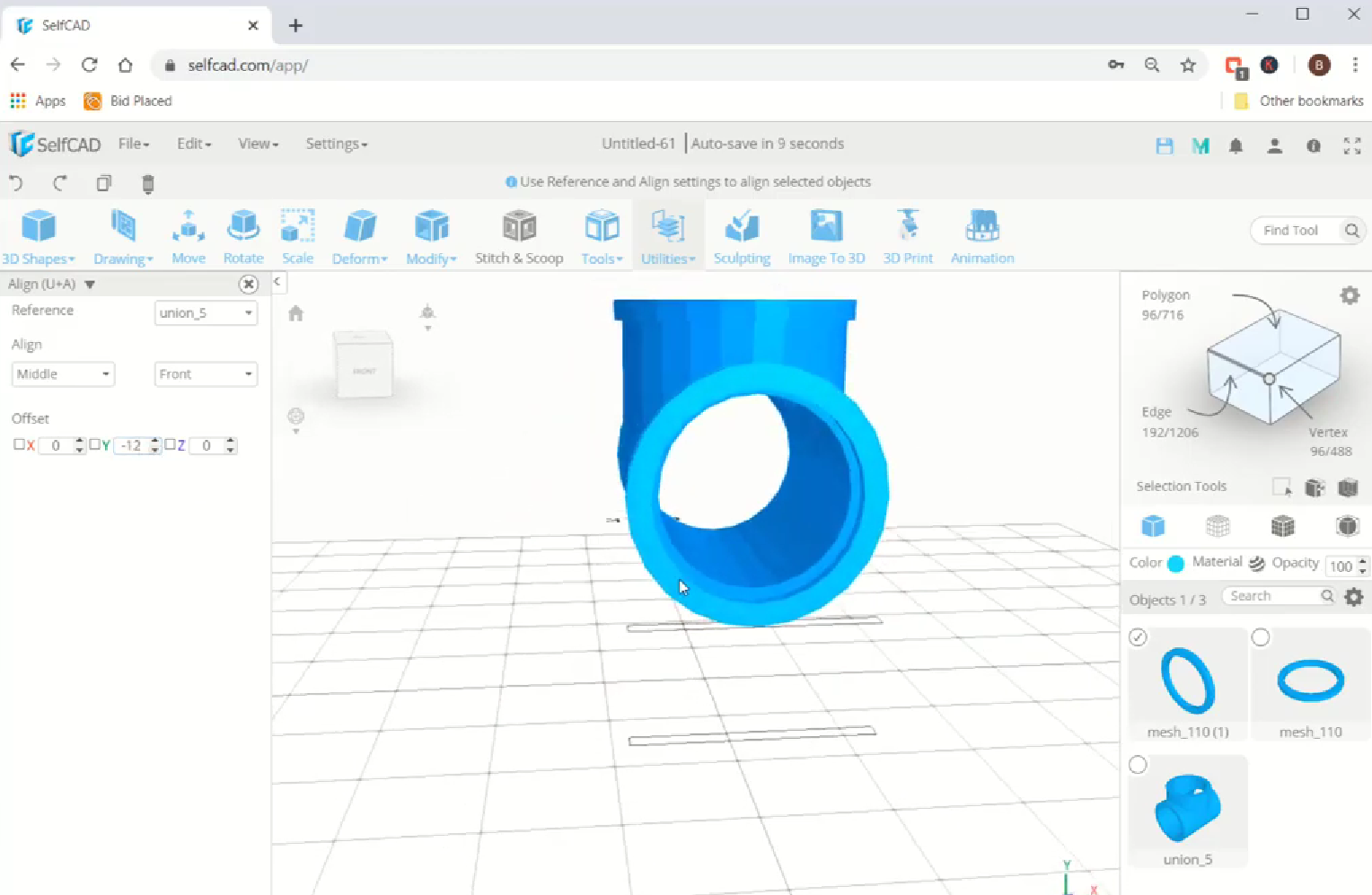 Añadiendo otras caras al diseño 3D