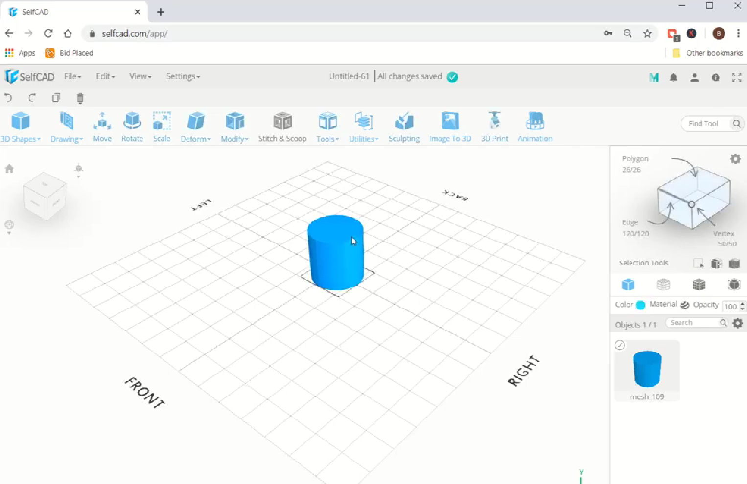 Inserción de un diseño 3D en el espacio de trabajo