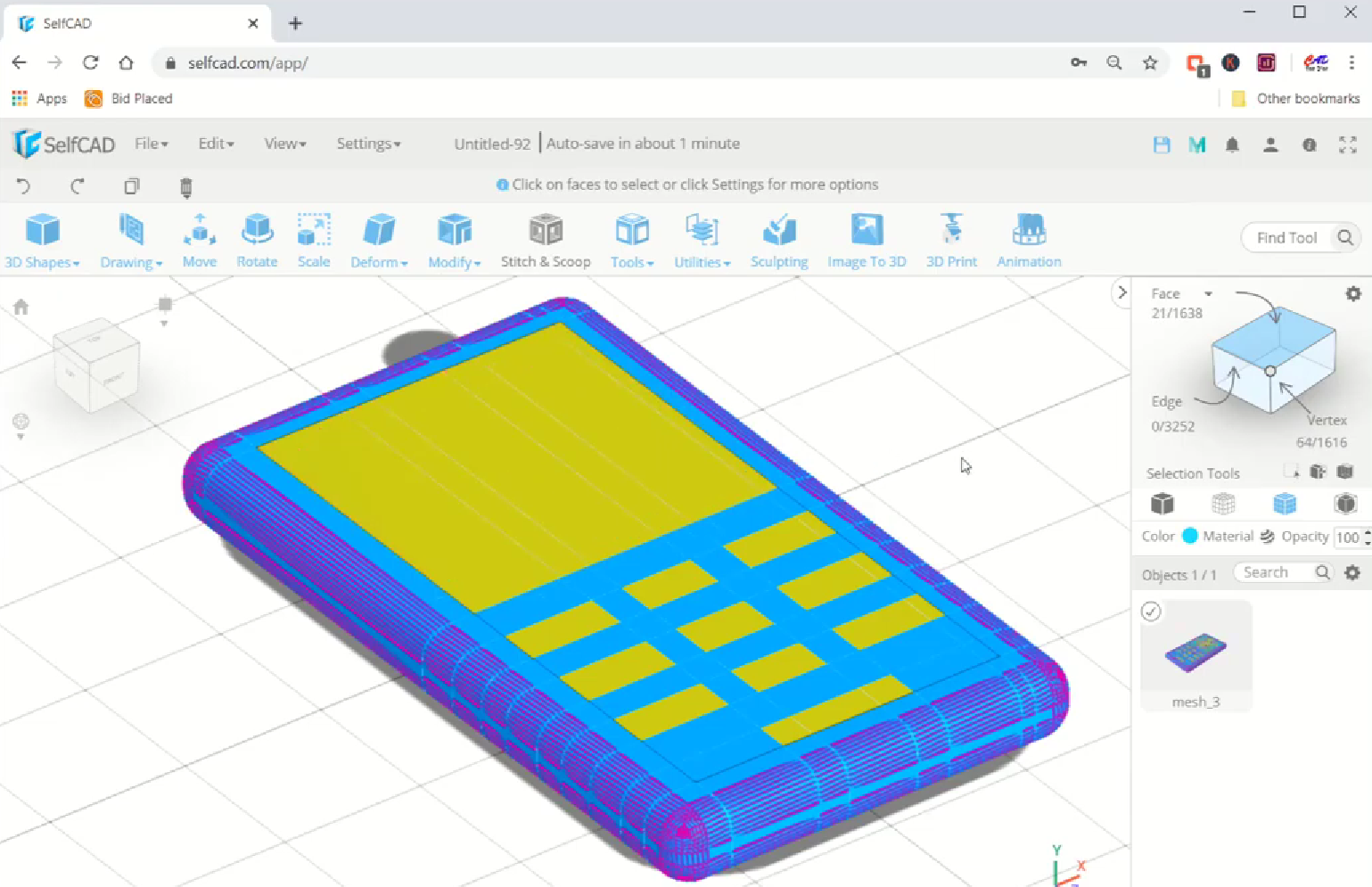 Añadir volúmenes al modelo 3D