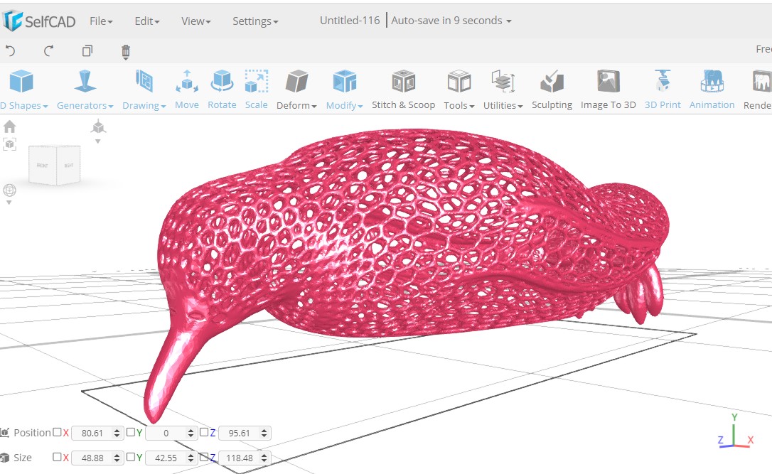 Modelado 3D en SelfCAD