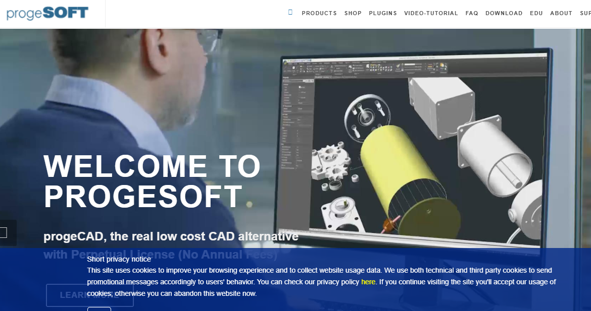 Interfaz de usuario de ProgeCAD