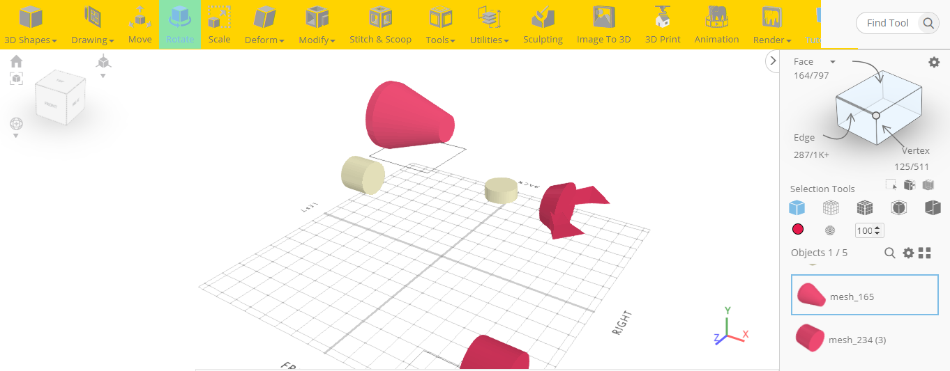 Girar y mover los objetos 3D