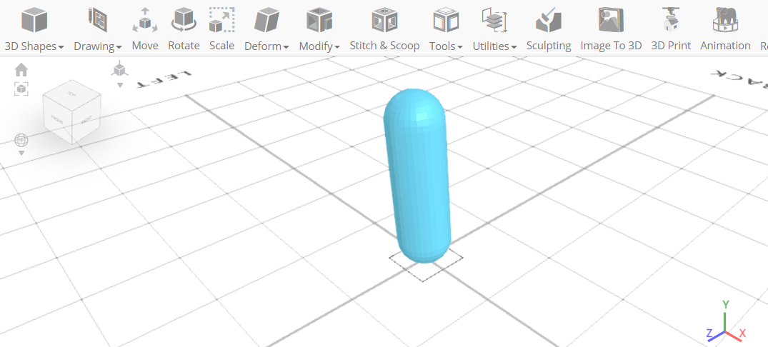 Diseño 3D de la pierna