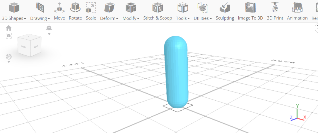 Mover el objeto 3D para asentarse bien