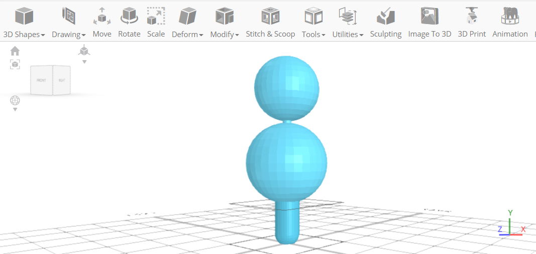 Modificación de la parte inferior del diseño 3D