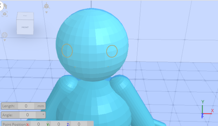 Modelado en 3D de la boca del personaje modelo