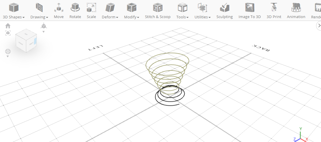 Combinando los diseños en espiral