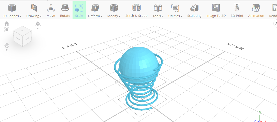 Creando la forma del huevo