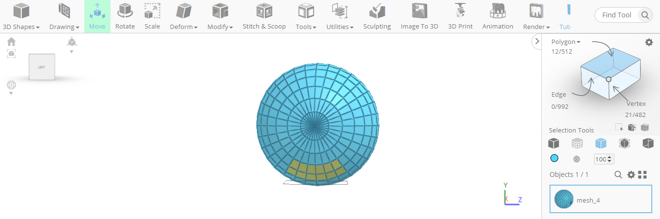 Modificación de la esfera