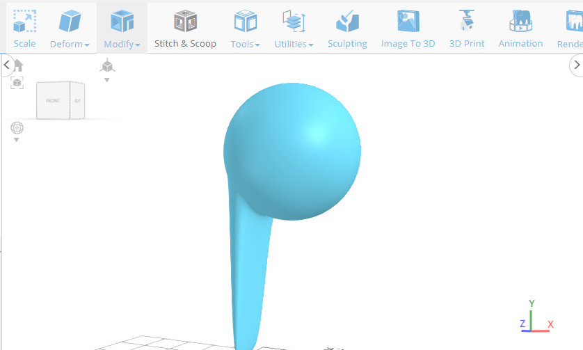 Diseño 3D suavizado de los airpods