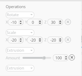 Configuración de los parámetros de extrusión