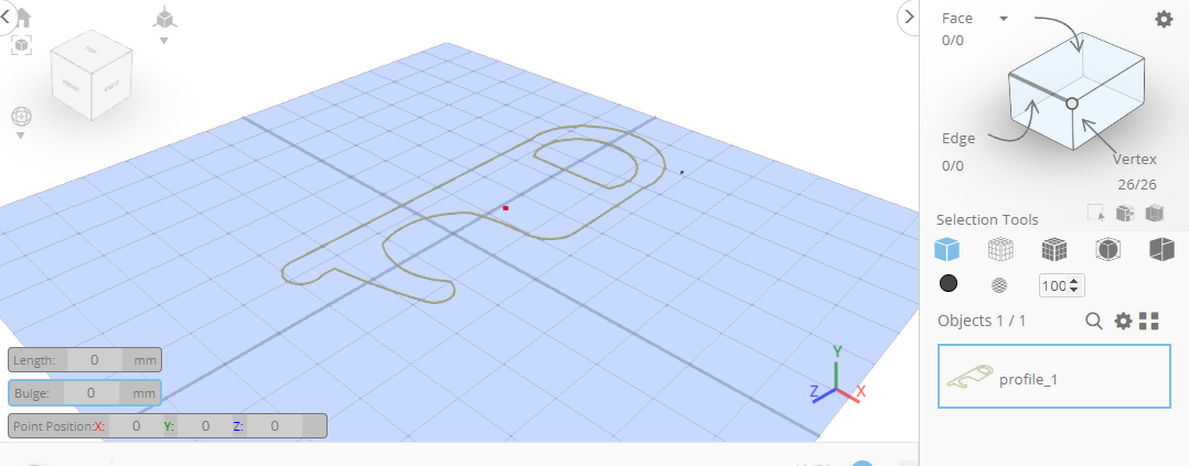 Dibujo en 3D un arco dentro de la estructura creada