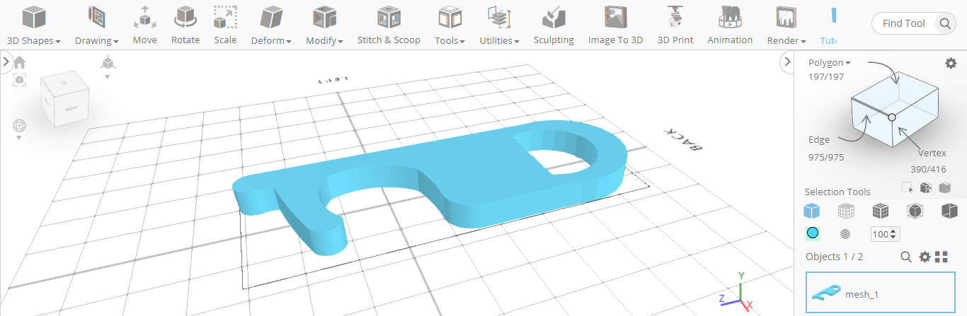 Versión modificada del modelo 3D