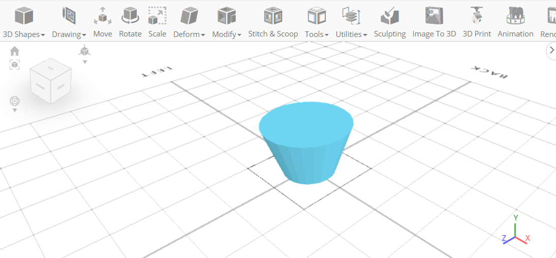 Modificación del cilindro para crear el diseño 3D