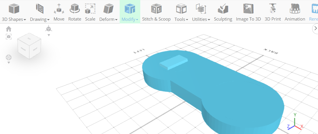 Diseño 3D de un controlador de vídeo