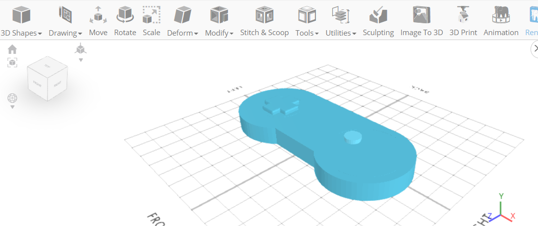 Diseño 3D de un controlador de vídeo