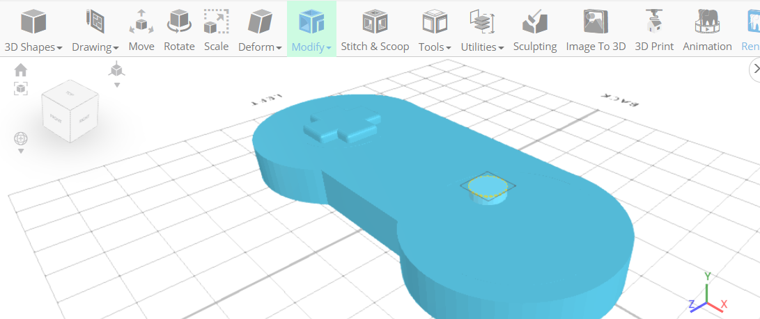 Diseño 3D de un controlador de vídeo