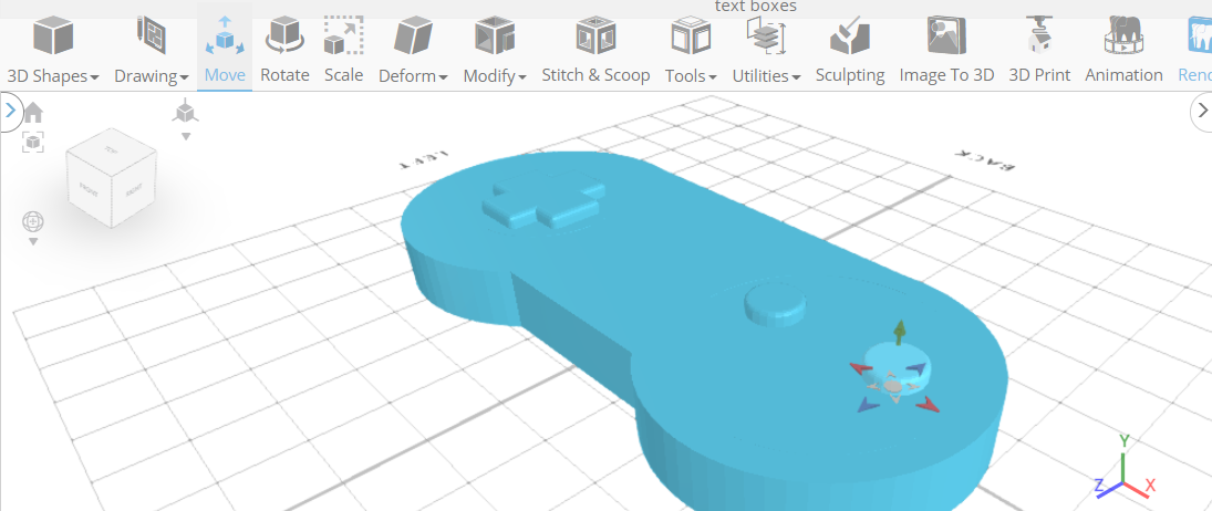 Diseño 3D de un controlador de vídeo