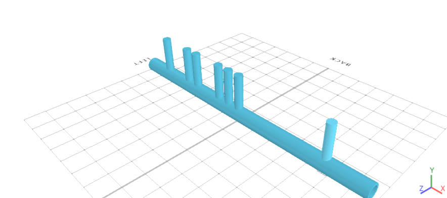 Diseño 3D de una flauta en un software de modelado 3D